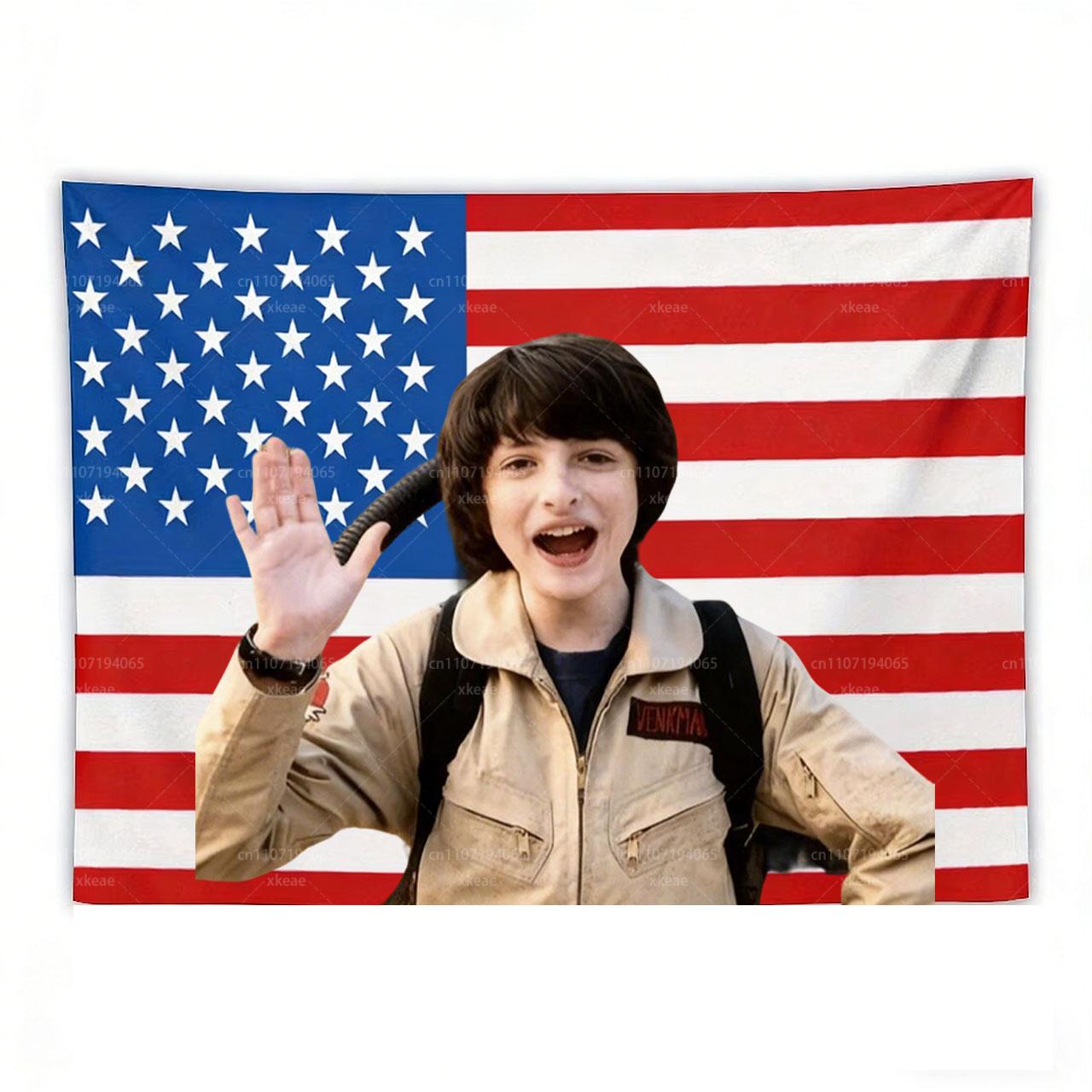 Will Byers Tapestry Pink American Flag Wall Hanging Noah Schnapp Character Poster Fan Room Decor 74x94cm(29x37in)
Will Byers Tapestry Pink American Flag Wall Hanging Noah Schnapp Character Poster Fan Room Decor 74x94cm(29x37in)