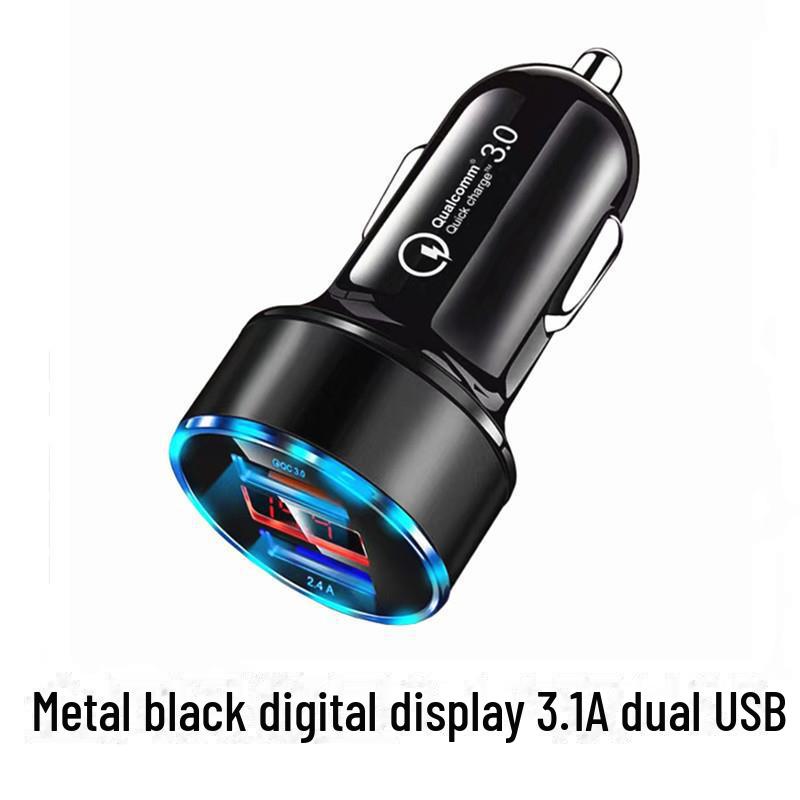 Автомобильное зарядное устройство с двумя USB и быстрой зарядкой с PD и цифровым дисплеем
Автомобильное зарядное устройство с двумя USB и быстрой зарядкой с PD и цифровым дисплеем