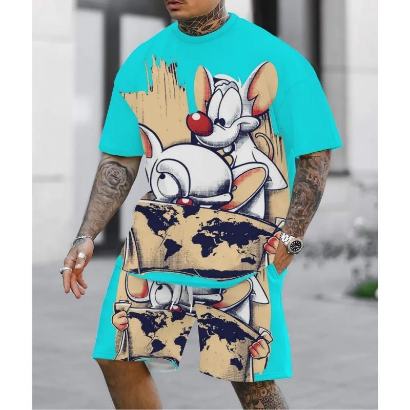 Trendy Men s 3D Cartoon Print Summer Set: Vivid Graphic Short Sleeve Hoodie & Casual Shorts for Outdoor Streetwear Fashion 2XL
Trendy Men s 3D Cartoon Print Summer Set: Vivid Graphic Short Sleeve Hoodie & Casual Shorts for Outdoor Streetwear Fashion 2XL