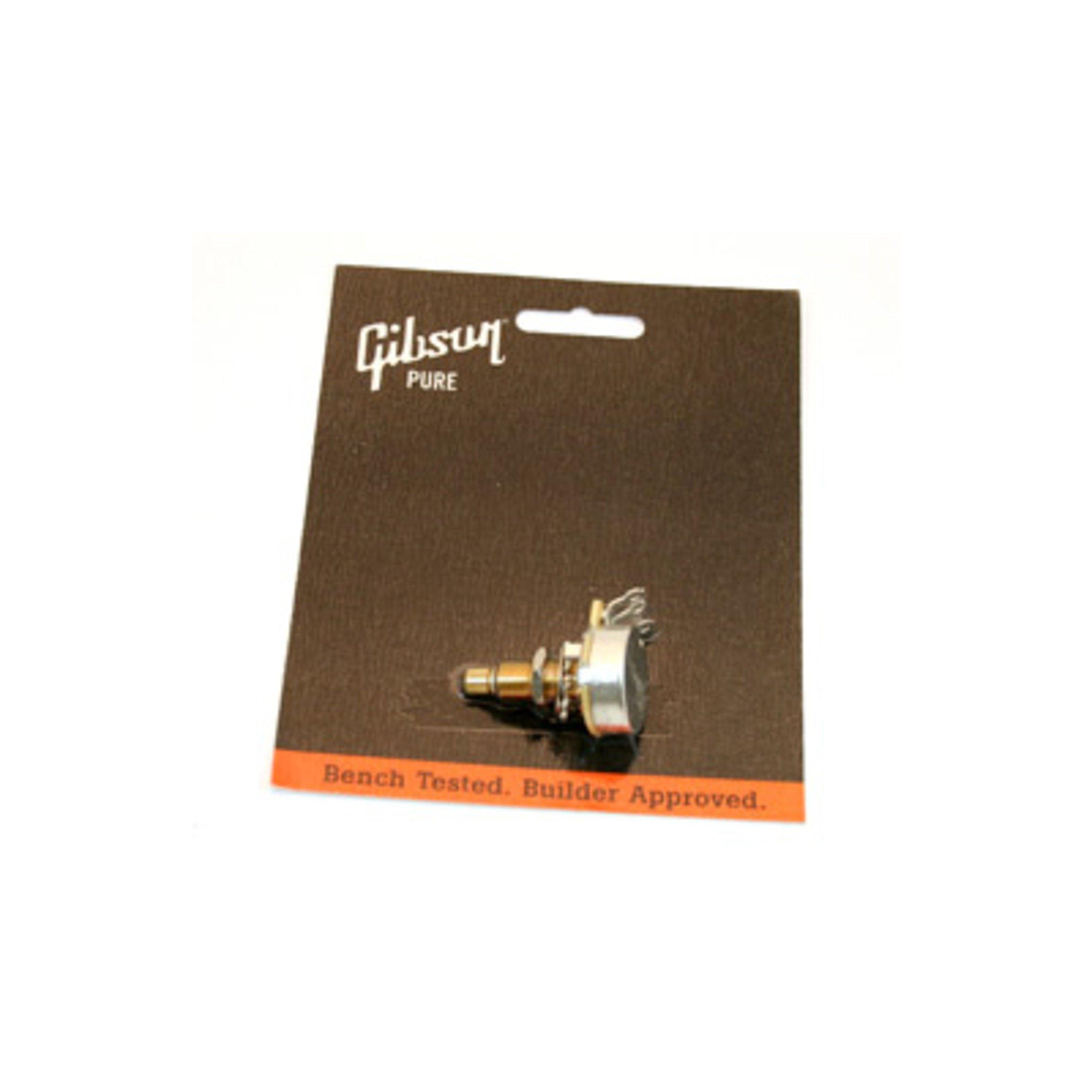 Gibson PPAT-500 500k Ohm Audio Taper Potentiometer, Long Shaft
Gibson PPAT-500 500k Ohm Audio Taper Potentiometer, Long Shaft