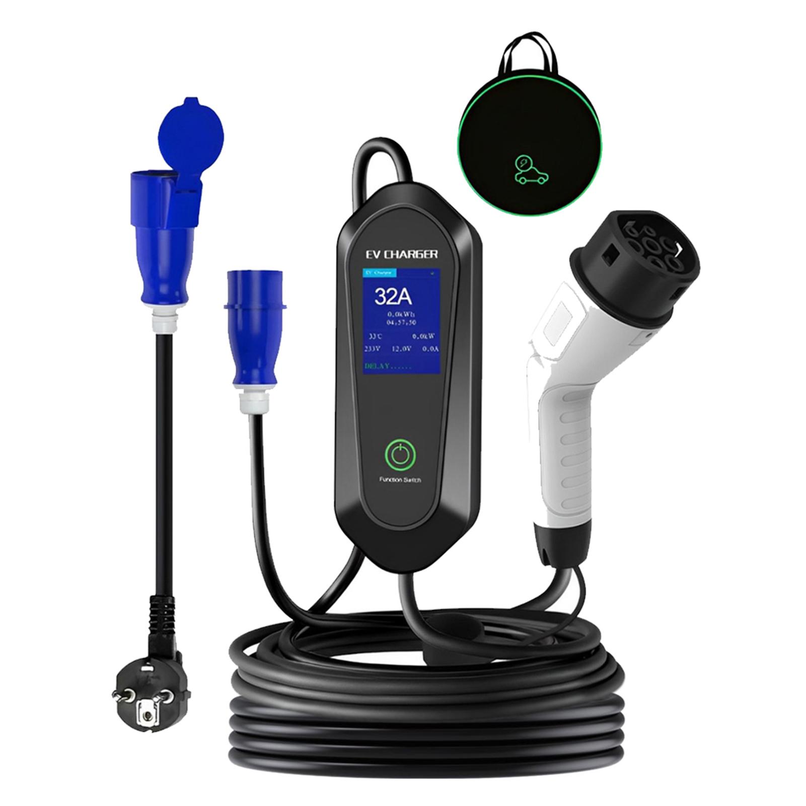 Type-2 ICE62196-2 EV Charger Portable Electric Vehicle Charger EVSE Charging Cable WiFi Bluetooth APP Control 32A 7KW
Type-2 ICE62196-2 EV Charger Portable Electric Vehicle Charger EVSE Charging Cable WiFi Bluetooth APP Control 32A 7KW
