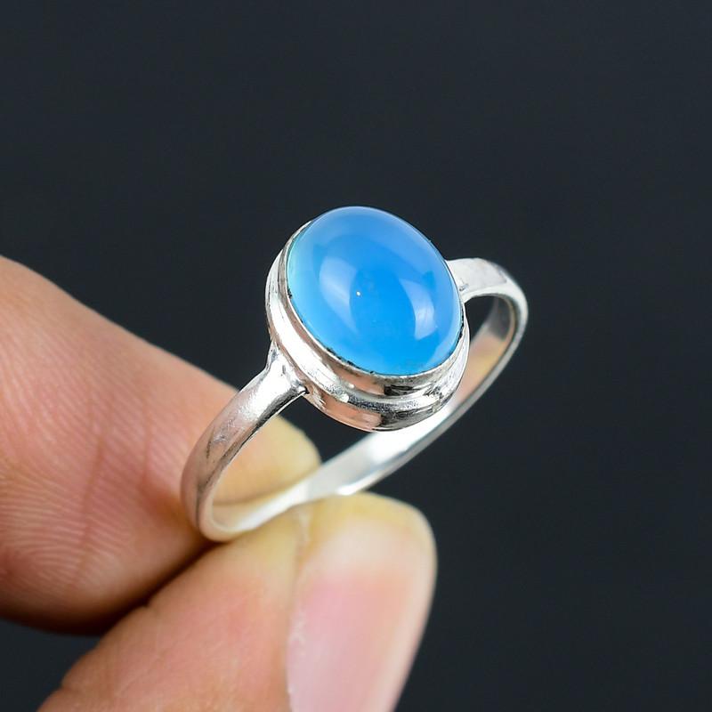 Blue Onyx Cabochon Hand Crafted Stone Fine Polished 925 Sterling Silver Ring with Unique Design Gift for Wedding Engagement синій
Blue Onyx Cabochon Hand Crafted Stone Fine Polished 925 Sterling Silver Ring with Unique Design Gift for Wedding Engagement синій
