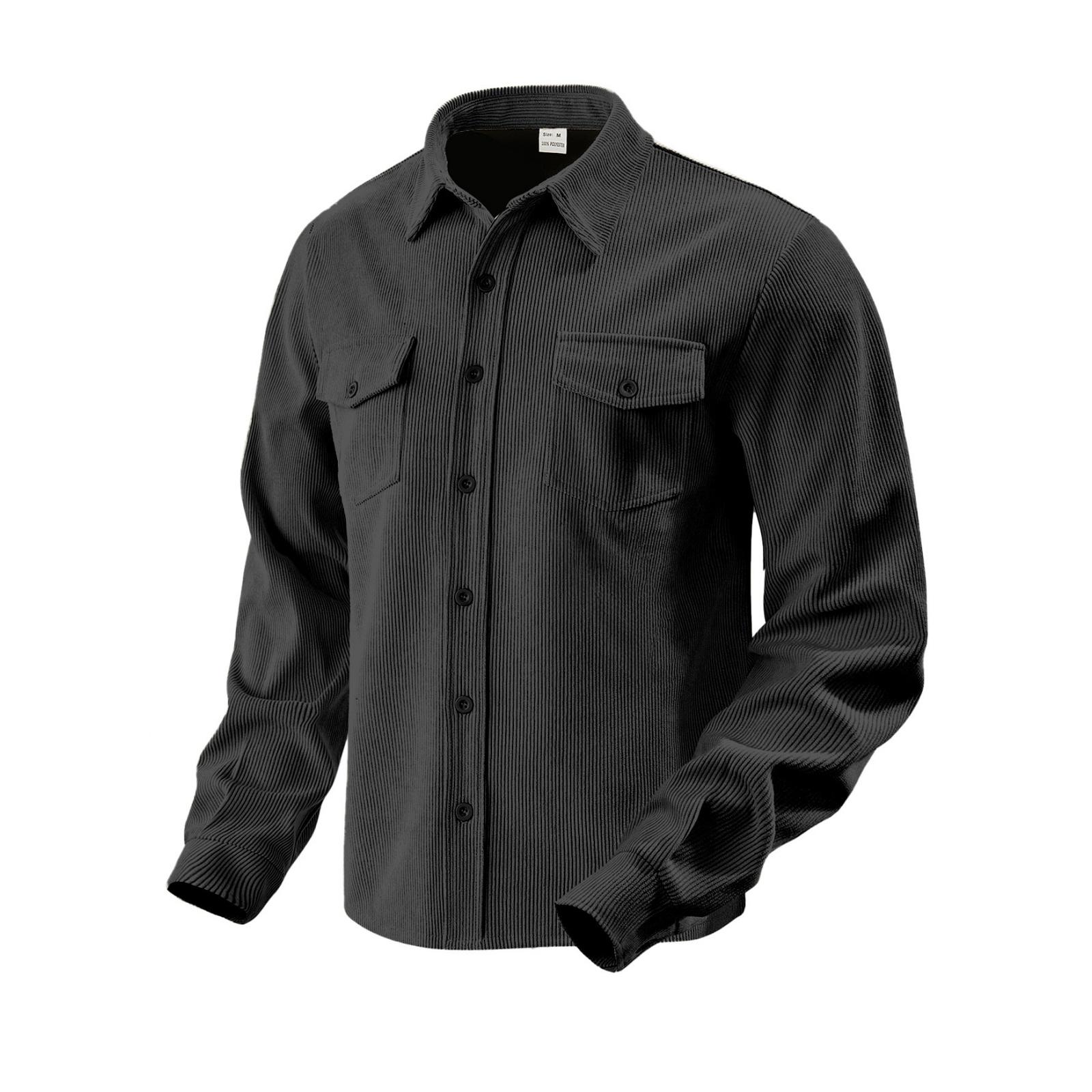 Men s Solid-color Corduroy Single-breasted Casual Sporty Lapel Long-sleeved Work Shirt XXXL
Men s Solid-color Corduroy Single-breasted Casual Sporty Lapel Long-sleeved Work Shirt XXXL