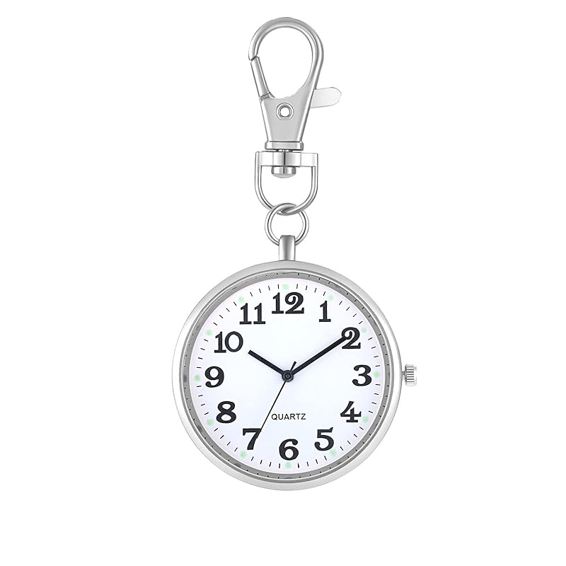 clip clock pocket watch analog nurse watch waterproof key ring men s ladies fashion accessories
clip clock pocket watch analog nurse watch waterproof key ring men s ladies fashion accessories