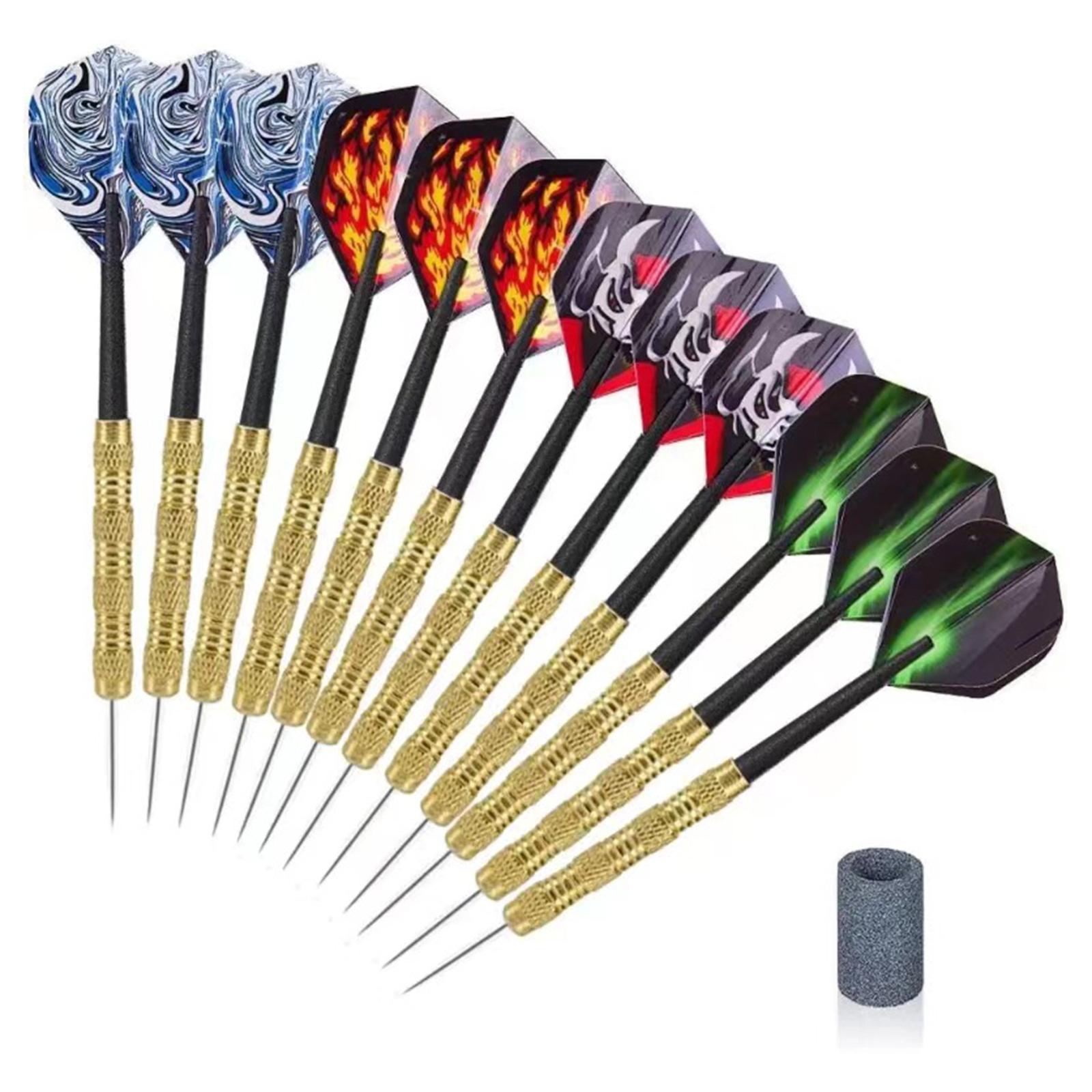 Set of 12Pieces Steel Tip Darts, Not Easy to Break and Bend Profession 14g Metal Steel Tip Darts with Plastic Shaft
Set of 12Pieces Steel Tip Darts, Not Easy to Break and Bend Profession 14g Metal Steel Tip Darts with Plastic Shaft
