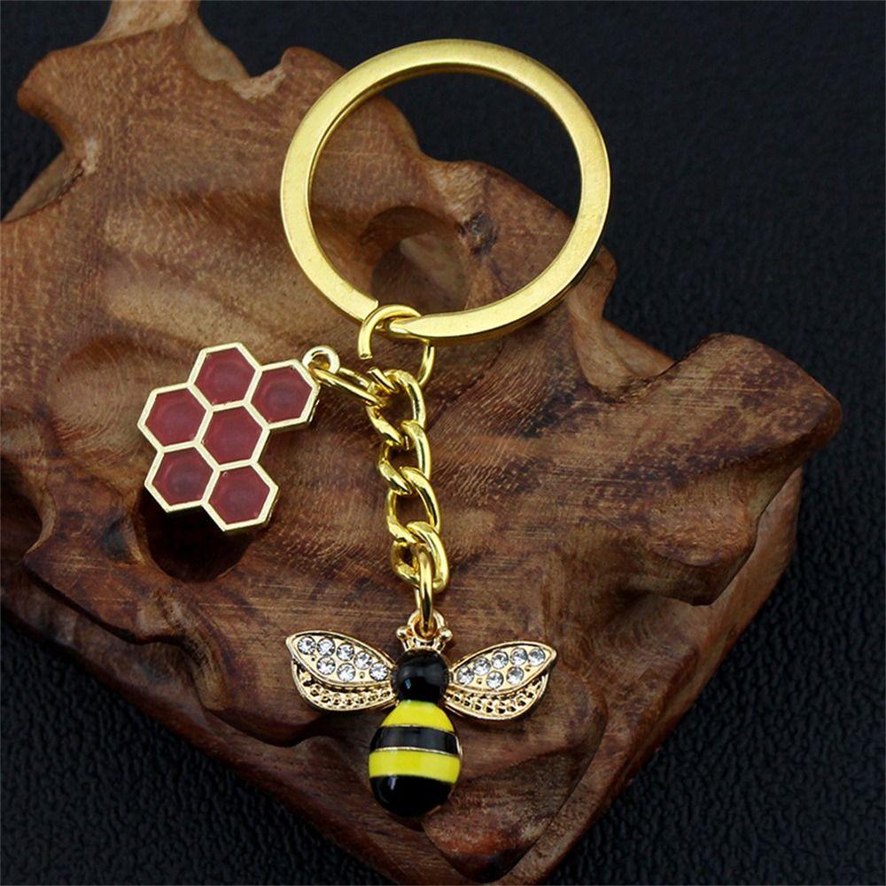 Jewelry Enamel Bee Keychain Dripping Oil Keychain Hexagon Honeycomb Key Ring Drip Oil Key Chains
Jewelry Enamel Bee Keychain Dripping Oil Keychain Hexagon Honeycomb Key Ring Drip Oil Key Chains