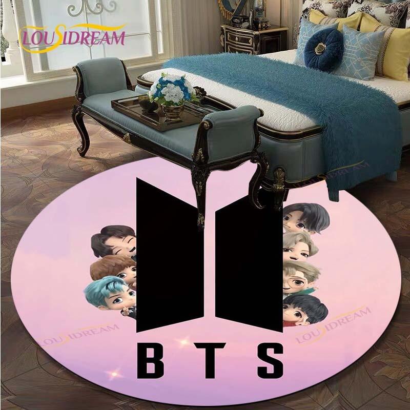 Kpop Bangtan Boys Round Carpets for Living Room Rugs Soft Flannel Floor Area Rug Bedroom Carpet Mat for Children Kitchen Rug 60cm
Kpop Bangtan Boys Round Carpets for Living Room Rugs Soft Flannel Floor Area Rug Bedroom Carpet Mat for Children Kitchen Rug 60cm