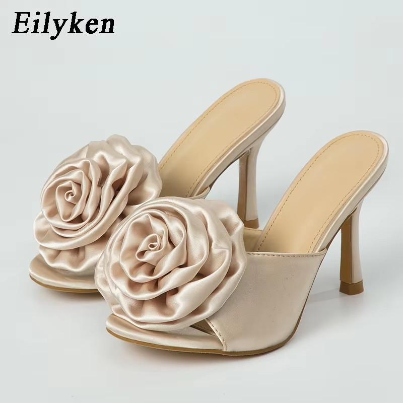 Fashion Eilyken Summer Fashion Silk Flower Peep Toe High Heels Slipper Stripper Slip On Mule Slides Women Party Sexy Sandal Shoes 35
Fashion Eilyken Summer Fashion Silk Flower Peep Toe High Heels Slipper Stripper Slip On Mule Slides Women Party Sexy Sandal Shoes 35