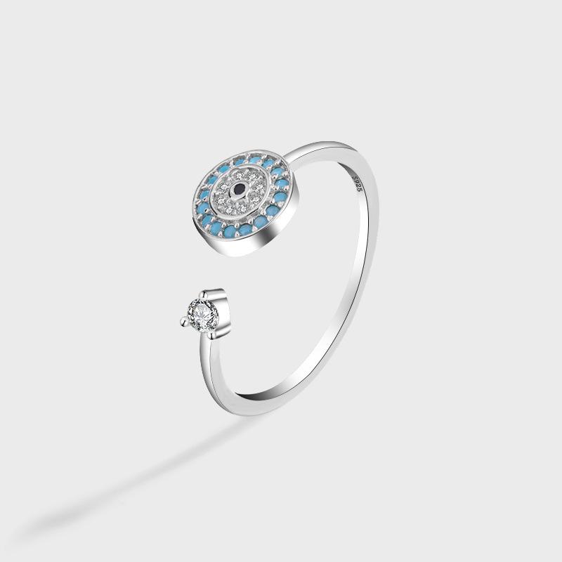 S925 Sterling Silver Devil s Eye Rotating Adjustable Ring for Men and Women Adjustable Open
S925 Sterling Silver Devil s Eye Rotating Adjustable Ring for Men and Women Adjustable Open