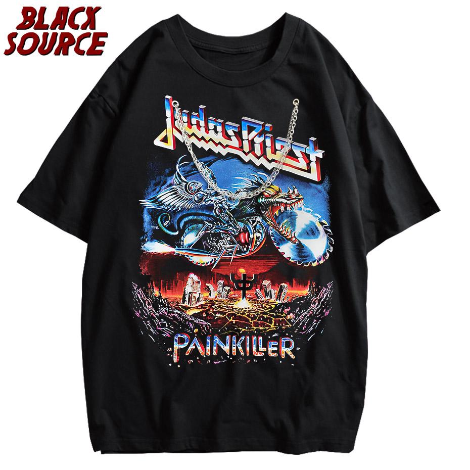 Men Tshirt Metal Punk Band Judas Priest Painkiller Short Sleeve Streetwear Harajuku Casual Plus Size Cotton Tops Yk Clothing M
Men Tshirt Metal Punk Band Judas Priest Painkiller Short Sleeve Streetwear Harajuku Casual Plus Size Cotton Tops Yk Clothing M