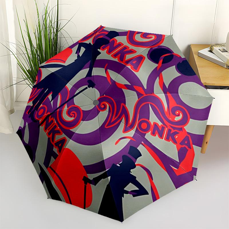 1pc Wonka, Chocolate Factory Automatic Folding Umbrella - Sturdy 8-Rib Polyester Canopy,Sun-Defying Travel Companion yy251023102
1pc Wonka, Chocolate Factory Automatic Folding Umbrella - Sturdy 8-Rib Polyester Canopy,Sun-Defying Travel Companion yy251023102