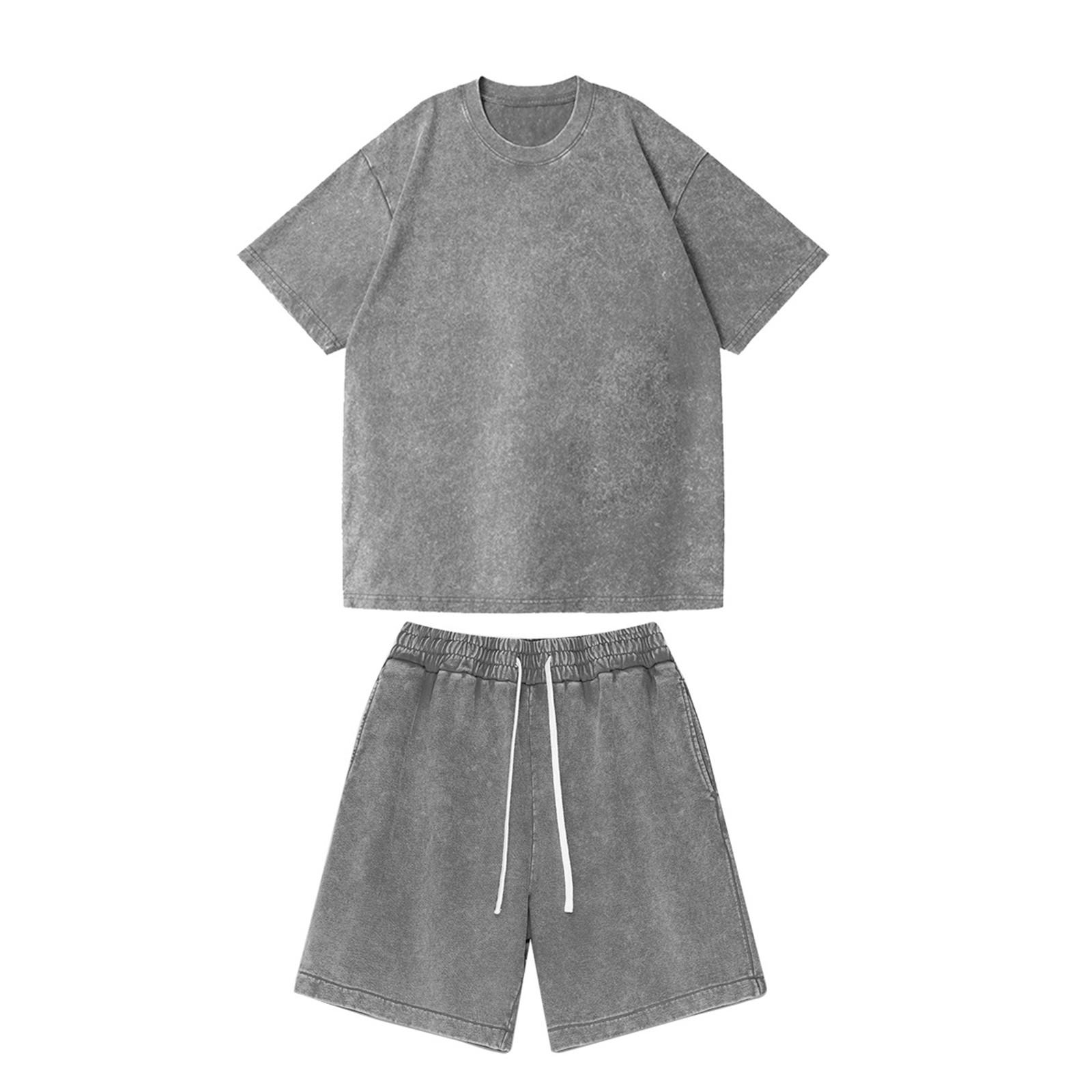 Мужской модный костюм с шортами с эффектом потертости и варки, мужской свободный повседневный костюм XL
Мужской модный костюм с шортами с эффектом потертости и варки, мужской свободный повседневный костюм XL