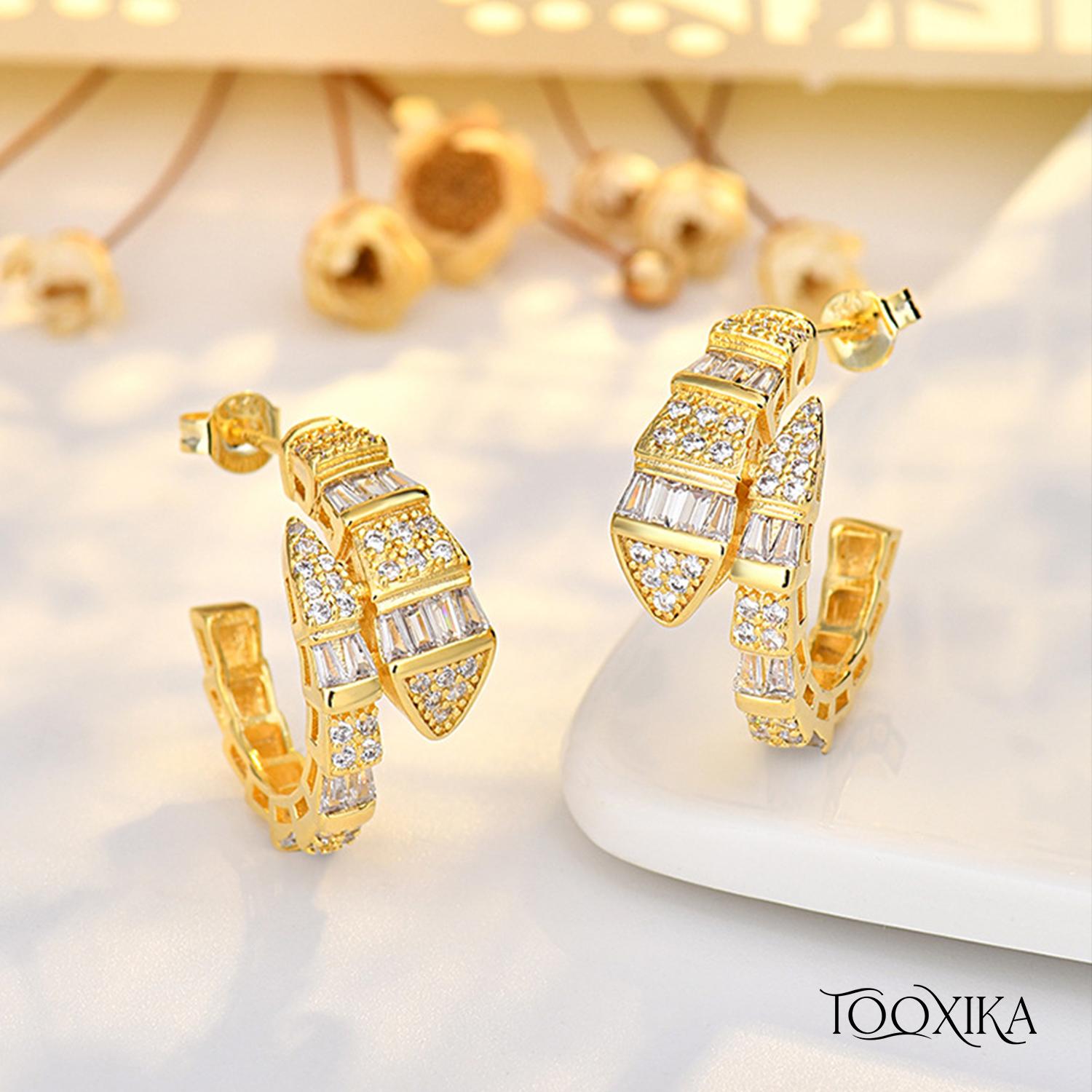 Маленькие серьги Tooxika Zircon в форме змеи, индивидуальный дизайн ниши, серьги с геометрическим рисунком, легкие роскошные и элитные серьги для женщин
Маленькие серьги Tooxika Zircon в форме змеи, индивидуальный дизайн ниши, серьги с геометрическим рисунком, легкие роскошные и элитные серьги для женщин