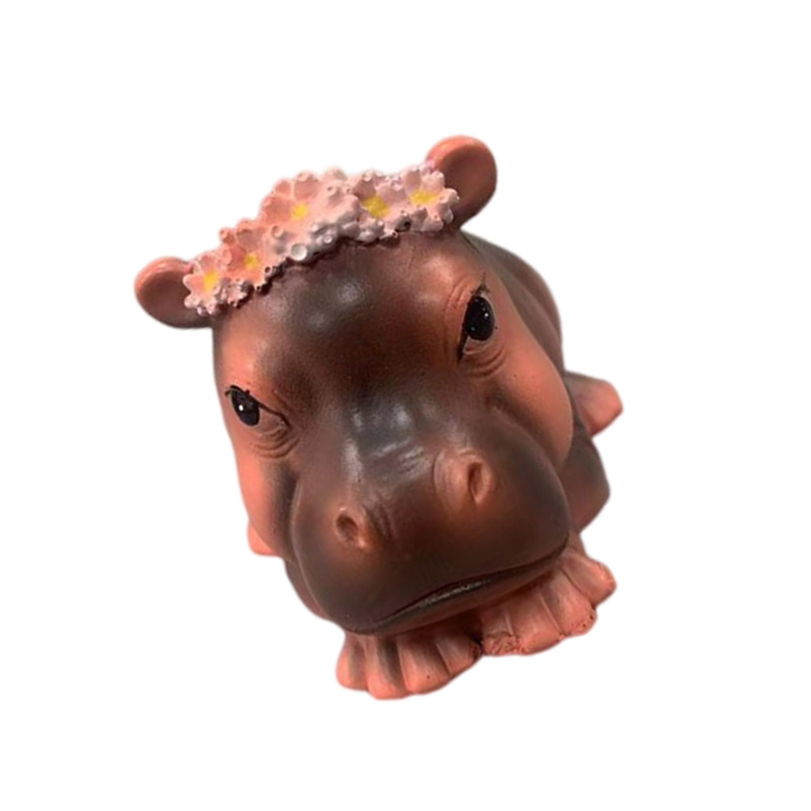 Cute Decorative Hippo Baby Statue Resins Pygmy Hippo Figurine Miniature for Living Room and Nursery Bedroom Decoration L
Cute Decorative Hippo Baby Statue Resins Pygmy Hippo Figurine Miniature for Living Room and Nursery Bedroom Decoration L