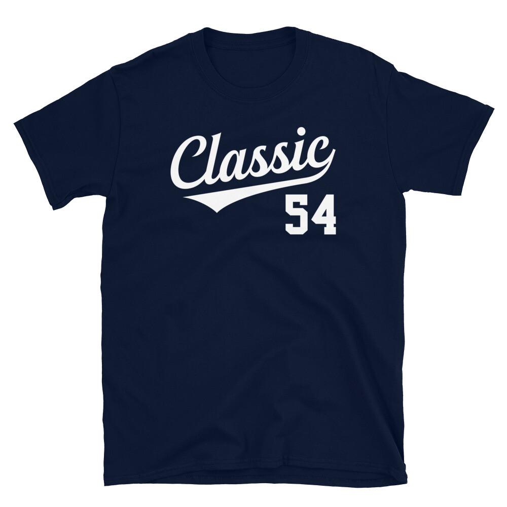 Baseball Jersey Style Birthday Classic Age 54 Short-Sleeve Unisex T-Shirt L
Baseball Jersey Style Birthday Classic Age 54 Short-Sleeve Unisex T-Shirt L
