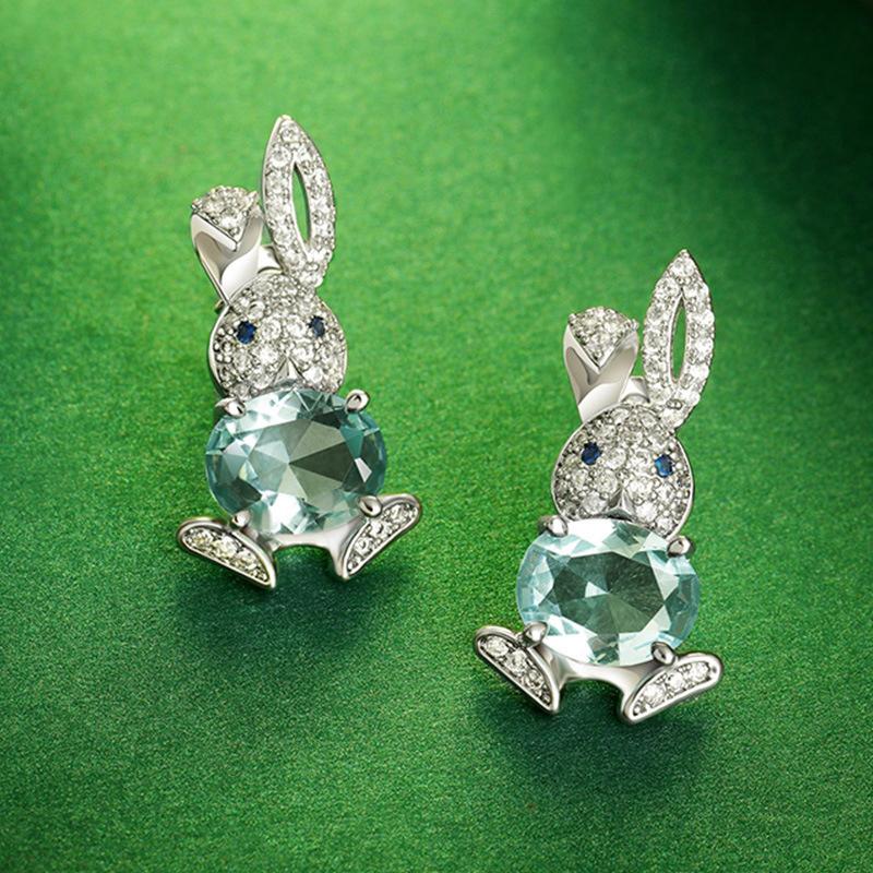Fashion Shiny Zircon Rabbit Stud Earrings For Women Lovely Animal Bunny Rhinestone Earring Girls Wedding Party New Year Zircon
Fashion Shiny Zircon Rabbit Stud Earrings For Women Lovely Animal Bunny Rhinestone Earring Girls Wedding Party New Year Zircon