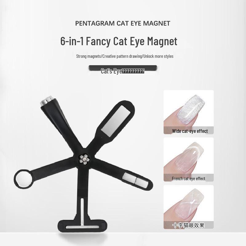 Pentagram Cross Nail Art Multifunctional Cat Eye Six-in-One Powerful Cylindrical Magnet
Pentagram Cross Nail Art Multifunctional Cat Eye Six-in-One Powerful Cylindrical Magnet