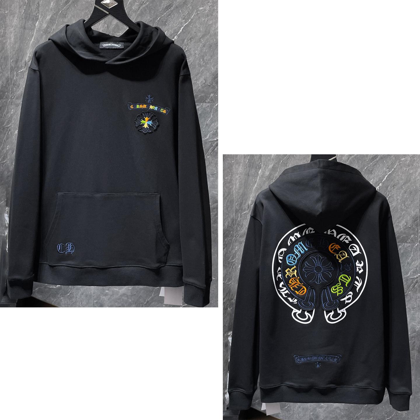 8656 CHROME HEARTS New Spring and Autumn Plus-size Thin Style Embroidered Color Classic Cross Horseshoe Hoodie S чорний
8656 CHROME HEARTS New Spring and Autumn Plus-size Thin Style Embroidered Color Classic Cross Horseshoe Hoodie S чорний