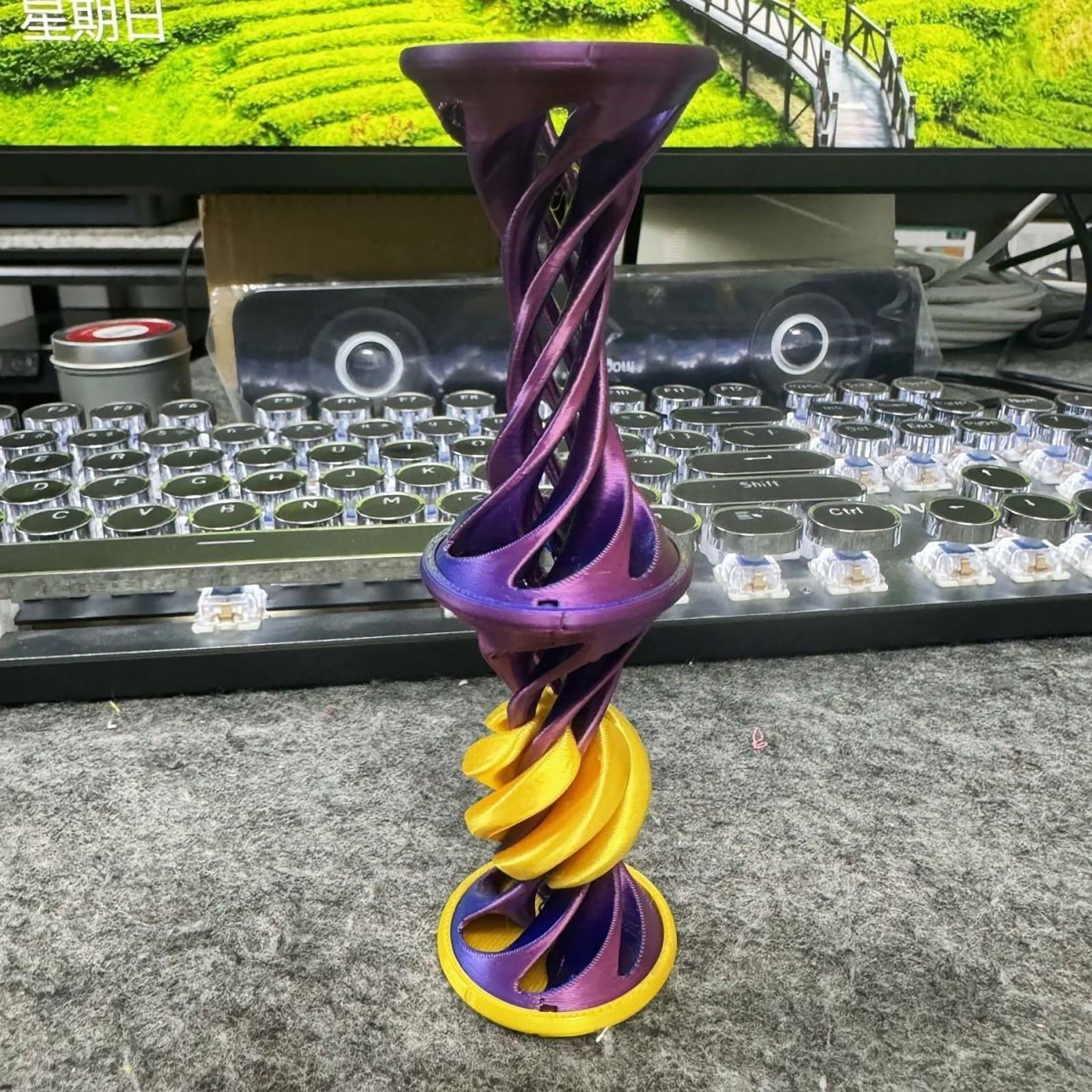 3D Printed Spiral Push Toy Desktop Stress Relief Toy Elastic Launching Fidget Toy Office Desk Ornament Interactive Spiral Design фіолетовий
3D Printed Spiral Push Toy Desktop Stress Relief Toy Elastic Launching Fidget Toy Office Desk Ornament Interactive Spiral Design фіолетовий