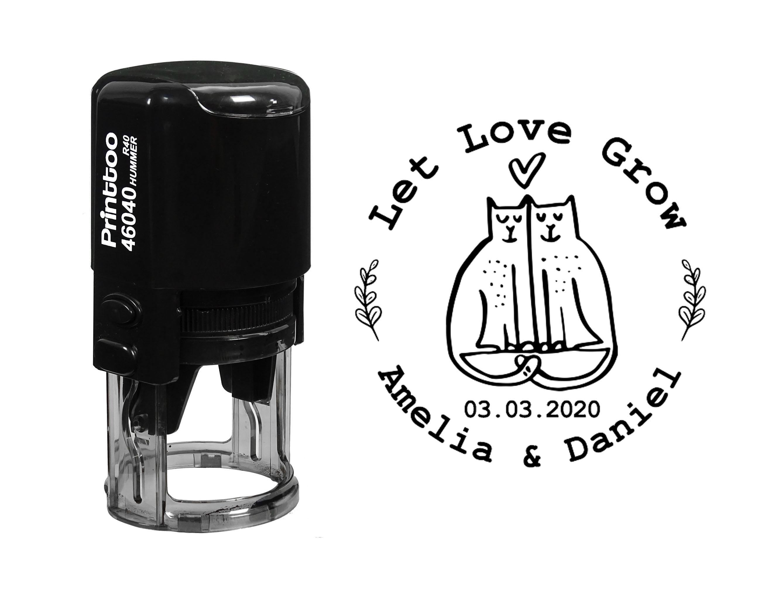 Printtoo Personalized Black Self Inking Wedding Favor Rubber Heavy Duty Stamp Let Love Grow Round CustomA Stamper-40 40 mm Diameter чёрный
Printtoo Personalized Black Self Inking Wedding Favor Rubber Heavy Duty Stamp Let Love Grow Round CustomA Stamper-40 40 mm Diameter чёрный