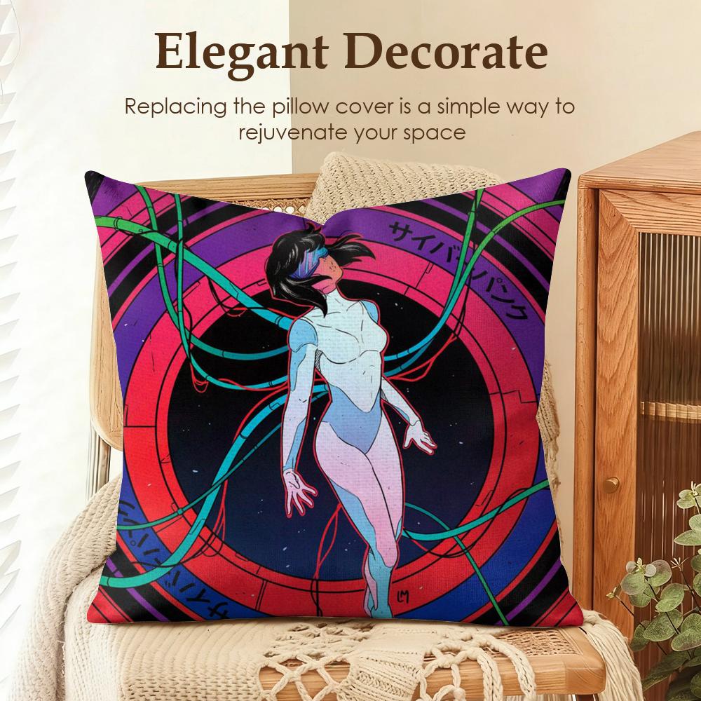GGhost In The SShell Cushion Cover Natural Linen Organic Fabric DoubleSided Printing Sofa Home Decor Gift Pillow Case 30x30cm
GGhost In The SShell Cushion Cover Natural Linen Organic Fabric DoubleSided Printing Sofa Home Decor Gift Pillow Case 30x30cm
