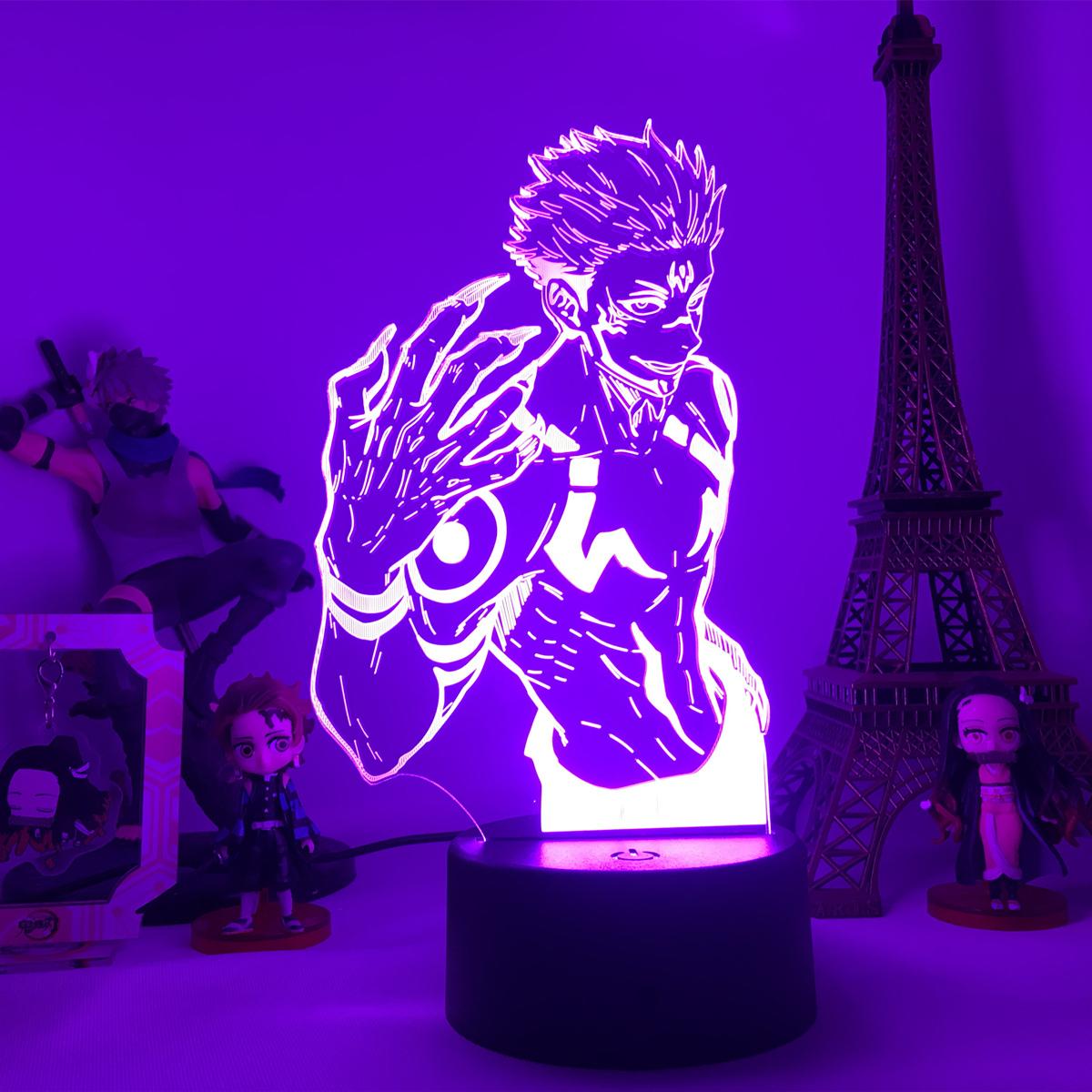 Светодиодный светильник Jujutsu Kaisen Ryomen Sukuna, акриловая фигурка для декора спальни, USB-сенсор, ночник, подарок на день рождения, аниме-лампа
Светодиодный светильник Jujutsu Kaisen Ryomen Sukuna, акриловая фигурка для декора спальни, USB-сенсор, ночник, подарок на день рождения, аниме-лампа