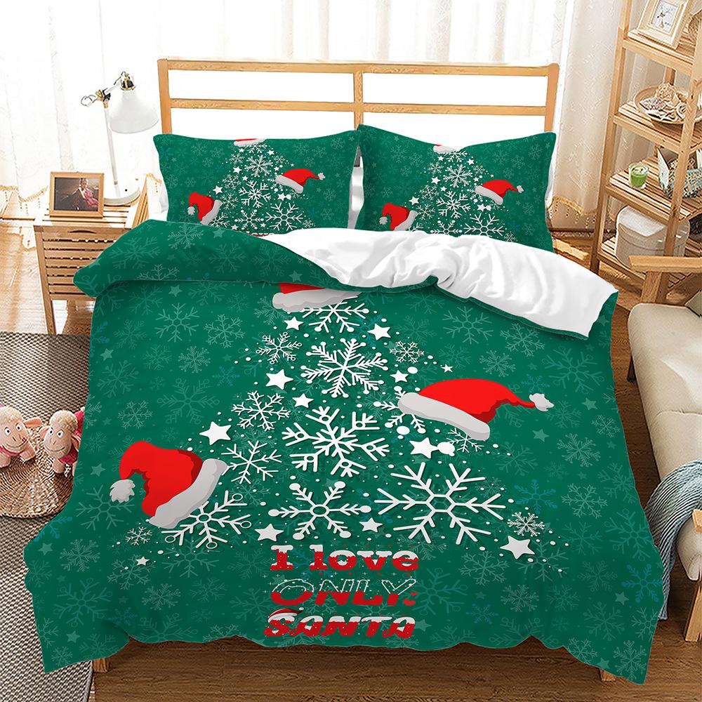 Bed Three-Piece Christmas Illustration Lattice Series 3D Digital Printing Kit 135 * 200 (two sets) 90g
Bed Three-Piece Christmas Illustration Lattice Series 3D Digital Printing Kit 135 * 200 (two sets) 90g