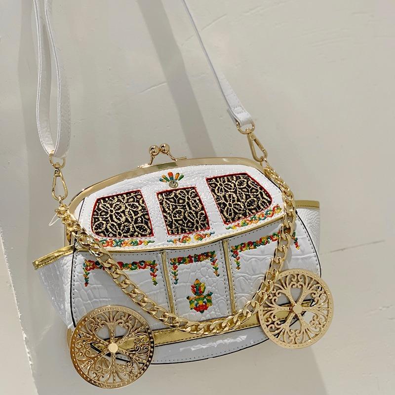 Fashion Creative Styling Embroidered Carriage Bag New Trend Women S Daily Handbag Word Messenger Bag білий
Fashion Creative Styling Embroidered Carriage Bag New Trend Women S Daily Handbag Word Messenger Bag білий