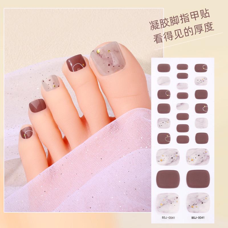UV Gel Toenail Stickers: 3D Full-Cover Semi-Cured Nail Art for European & American Toes
UV Gel Toenail Stickers: 3D Full-Cover Semi-Cured Nail Art for European & American Toes
