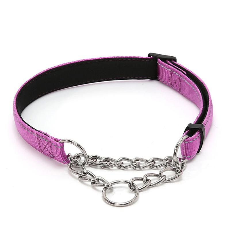 Собачий ошейник из нержавеющей стали, собачий чокер, регулируемая собачья цепь, светоотражающий нейлоновый материал, ошейники для домашних животных для маленьких, средних и крупных собак S 27-40cm фиолетовый
Собачий ошейник из нержавеющей стали, собачий чокер, регулируемая собачья цепь, светоотражающий нейлоновый материал, ошейники для домашних животных для маленьких, средних и крупных собак S 27-40cm фиолетовый