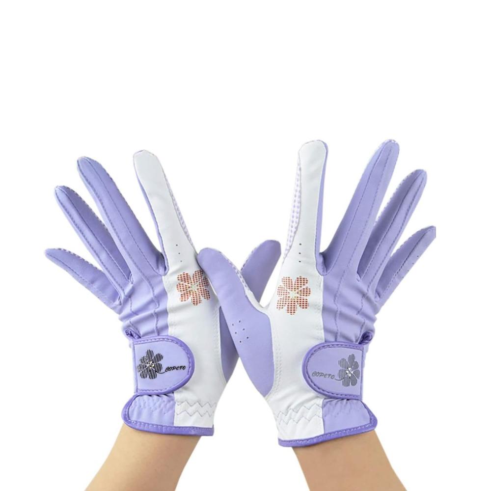 A Pair Breathable Golf Gloves Anti-slip Golf Accessories Premium Ladies Golf Gloves for All Weather 22 фіолетовий
A Pair Breathable Golf Gloves Anti-slip Golf Accessories Premium Ladies Golf Gloves for All Weather 22 фіолетовий