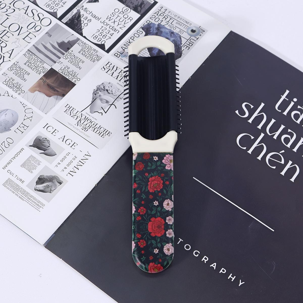 2-in-1 flower themed folding comb - anti-static, with mirror, expandable design, suitable for daily outings and travels
2-in-1 flower themed folding comb - anti-static, with mirror, expandable design, suitable for daily outings and travels