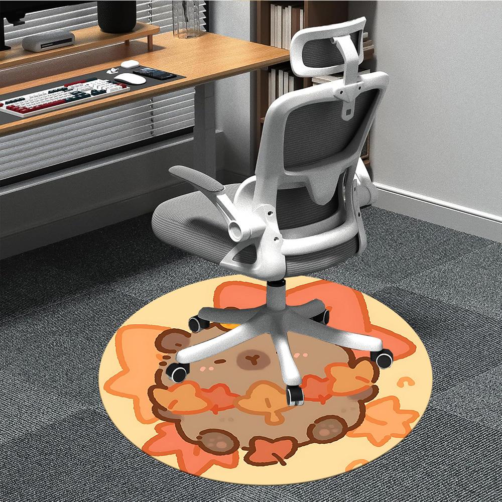 1pc Autumn Leaves Capybara Chair Carpet for Office, Soft Comfortable Mat For Office, Living Room, Bedroom, Machine Washable Carpet yy251112225 80cm by 80cm
1pc Autumn Leaves Capybara Chair Carpet for Office, Soft Comfortable Mat For Office, Living Room, Bedroom, Machine Washable Carpet yy251112225 80cm by 80cm