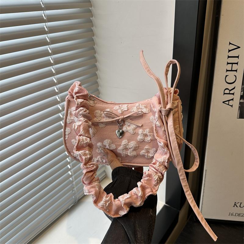 Summer new fashionable women s bag pleated crescent bag casual and beautiful shoulder bag commuter messenger bag розовый
Summer new fashionable women s bag pleated crescent bag casual and beautiful shoulder bag commuter messenger bag розовый