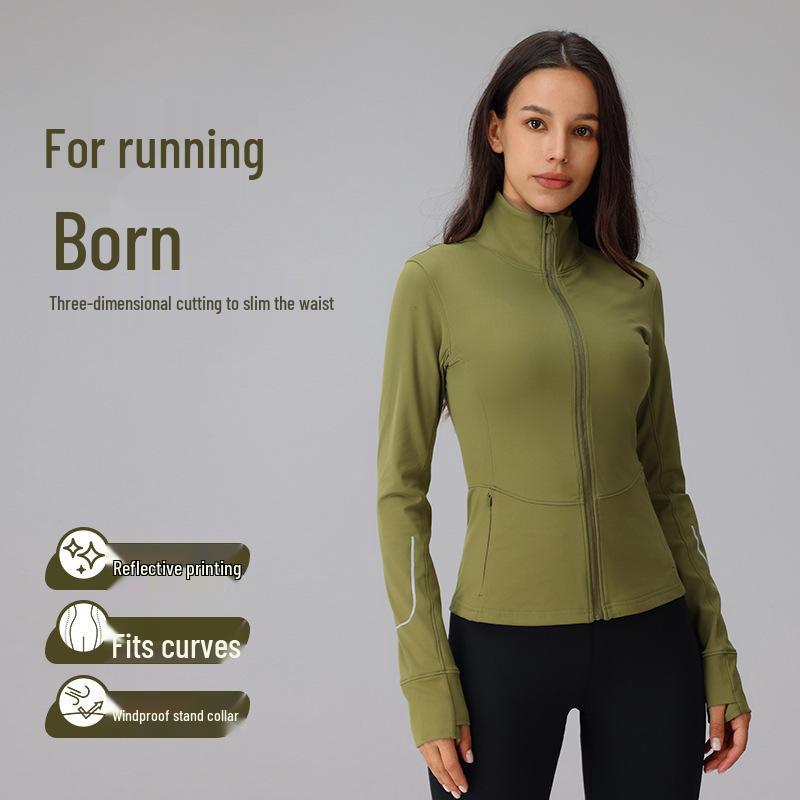 Reflective Zipper Sport Jacket - Slimming Fit for Running and Cycling L іржавий/червоний
Reflective Zipper Sport Jacket - Slimming Fit for Running and Cycling L іржавий/червоний