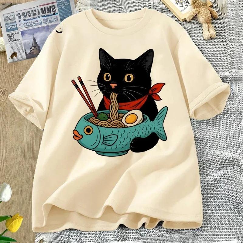 Cat Lover T Shirt Women Funny RaUnisex Cat TShirt Noodle Kawaii Japanese Food Cats Tee Casual Short Sleeve Round Neck Clothing Y2K 4XL
Cat Lover T Shirt Women Funny RaUnisex Cat TShirt Noodle Kawaii Japanese Food Cats Tee Casual Short Sleeve Round Neck Clothing Y2K 4XL