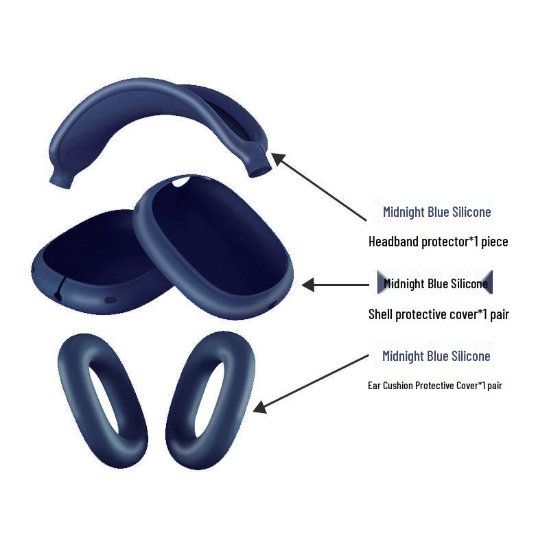 AirPods Max Silicone Protective Case: Soft Headphone Shell for Bluetooth Earphones Compatible with AirPods Max 1/2
AirPods Max Silicone Protective Case: Soft Headphone Shell for Bluetooth Earphones Compatible with AirPods Max 1/2