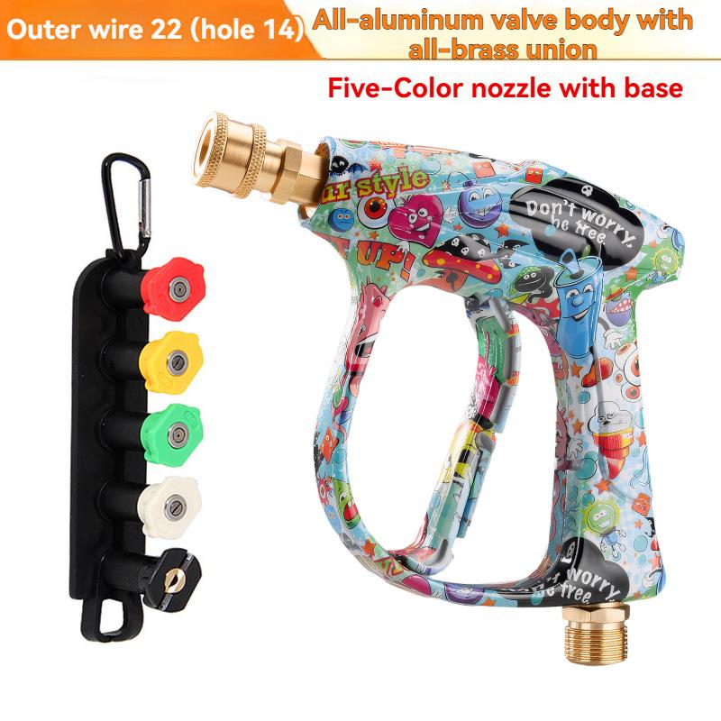 2026 New High Pressure Washer Gun, Personalized Graffiti, 5 Nozzles, 1/4 Quick Connect, Copper Head
2026 New High Pressure Washer Gun, Personalized Graffiti, 5 Nozzles, 1/4 Quick Connect, Copper Head