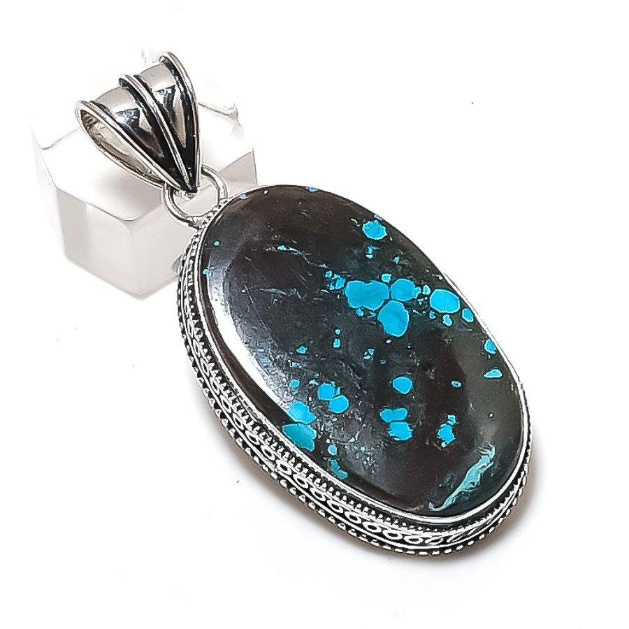 Natural Tibetan Turquoise 925 Sterling Silver Jewelry Pendant 2.17 v0p23
Natural Tibetan Turquoise 925 Sterling Silver Jewelry Pendant 2.17 v0p23
