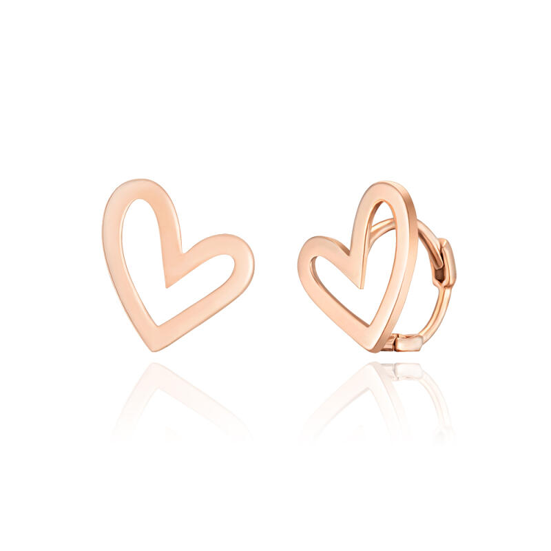 14K Gold Earrings One-Touch Ring Line Heart BE03001 Pink Gold
14K Gold Earrings One-Touch Ring Line Heart BE03001 Pink Gold