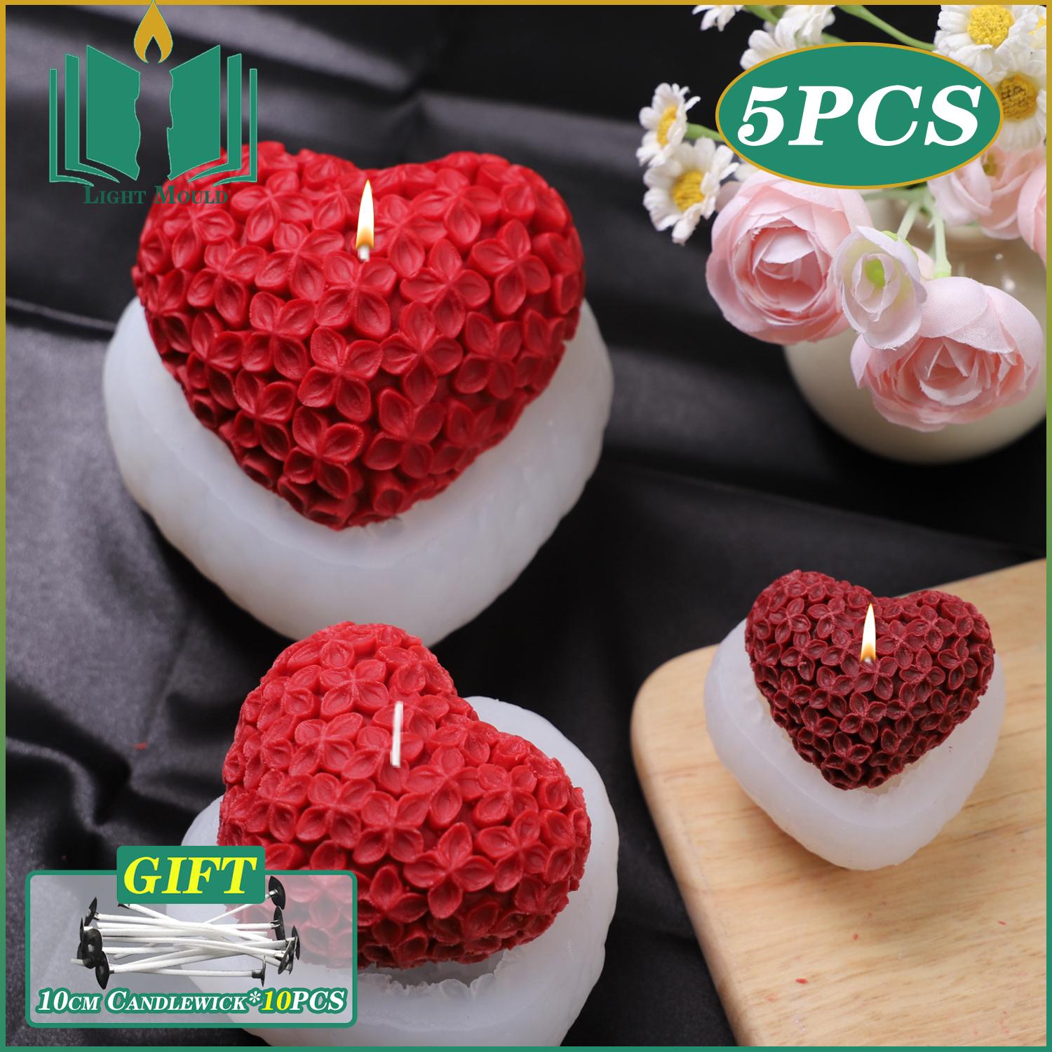5PCS Romantic Love Flower Aromatherapy Candle Mold INS Chocolate Baking Mousse Cake DIY Handmade Soap Flower Ball Silicone Mold
5PCS Romantic Love Flower Aromatherapy Candle Mold INS Chocolate Baking Mousse Cake DIY Handmade Soap Flower Ball Silicone Mold