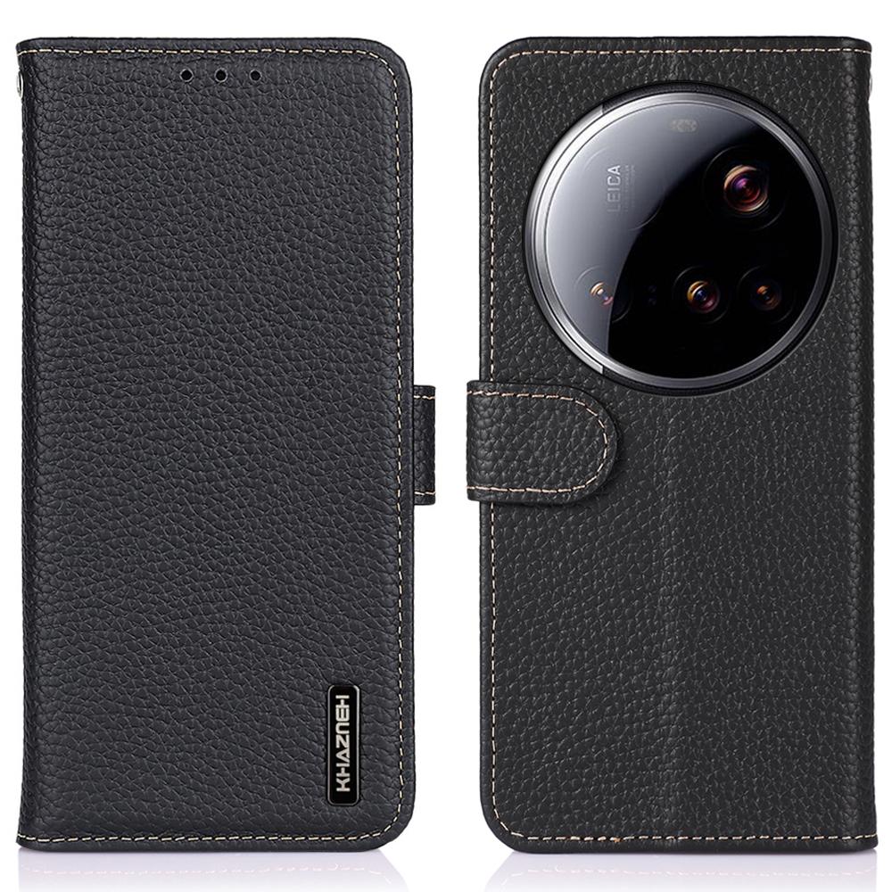 KHAZNEH For Xiaomi 15 Ultra Case Genuine Cow Leather Flip Phone Cover Black
KHAZNEH For Xiaomi 15 Ultra Case Genuine Cow Leather Flip Phone Cover Black