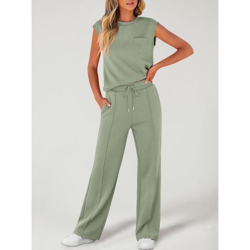Women s Solid Color Sleeveless Top & High-Waisted Wide-Leg Pants Set Extra Large
Women s Solid Color Sleeveless Top & High-Waisted Wide-Leg Pants Set Extra Large