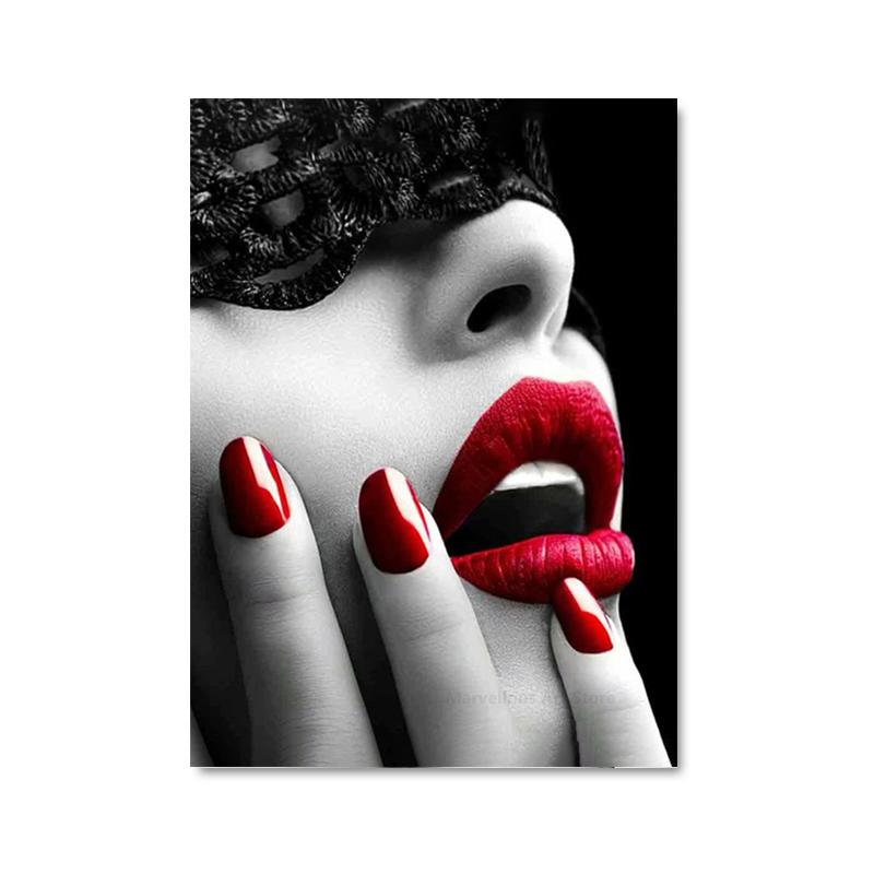 Модные сексуальные красные помады женские постеры и принты современная фигура холст картины настенные художественные картины для гостиной кафе домашний декор 30x40cm No Framed
Модные сексуальные красные помады женские постеры и принты современная фигура холст картины настенные художественные картины для гостиной кафе домашний декор 30x40cm No Framed