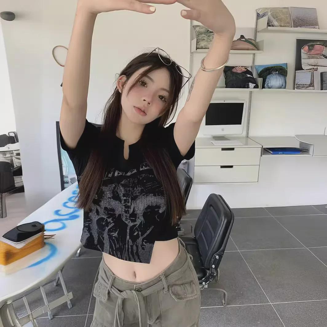 2023 Summer Women s Retro Irregular Short Sleeve T-Shirt - Hot Girl Style L абрикосовий
2023 Summer Women s Retro Irregular Short Sleeve T-Shirt - Hot Girl Style L абрикосовий