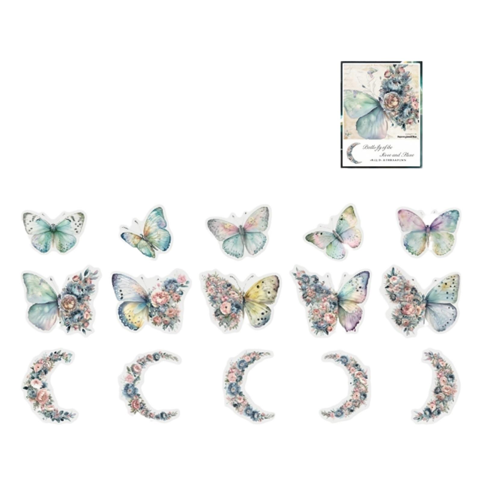 Beautiful Day PET Sticker Moon Butterfly Series One Size
Beautiful Day PET Sticker Moon Butterfly Series One Size