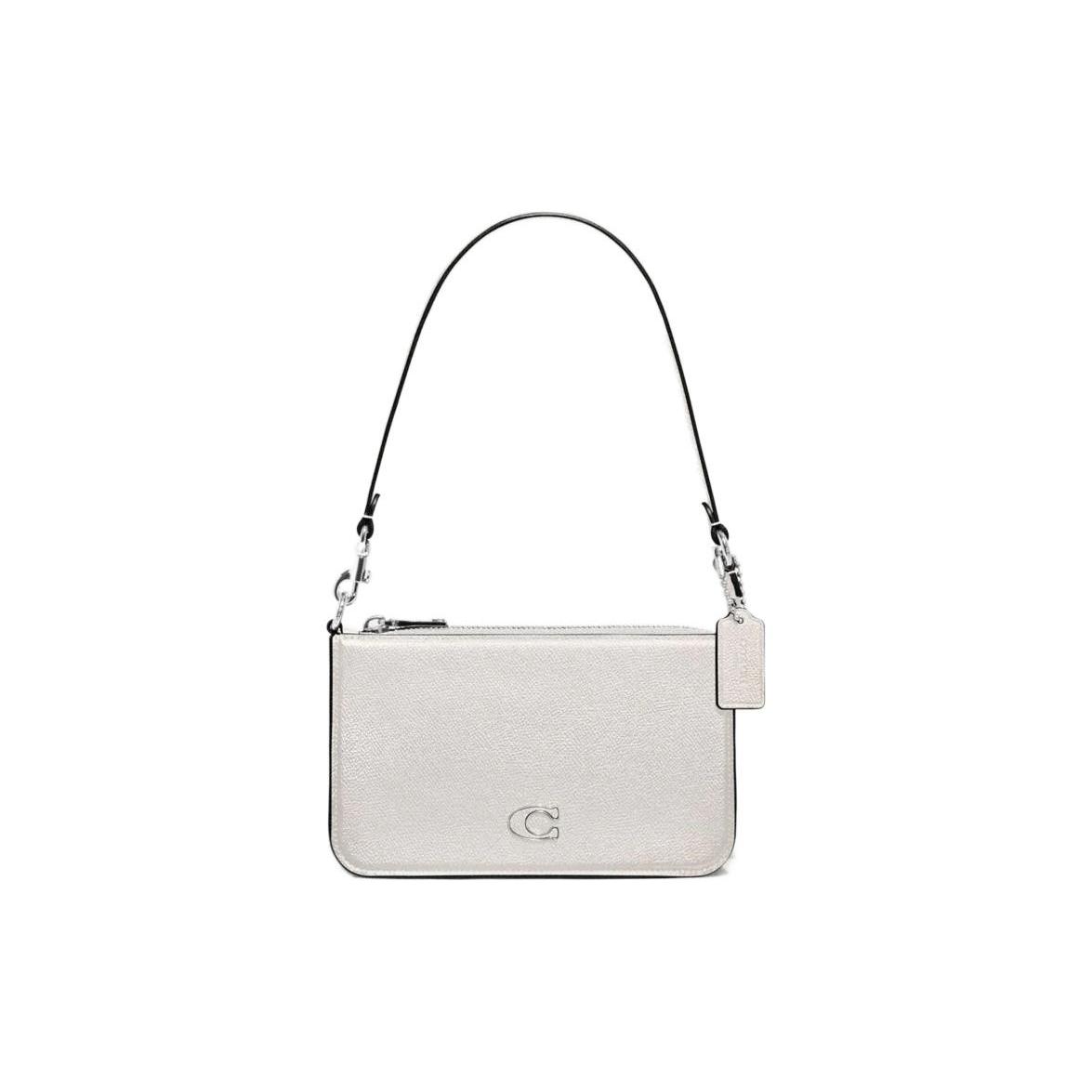 New COACH Pouch Cross Grain Leather With Canvas Clutch Handbag, Shoulder Bag Small Women s White CJ797-CHK 19.8*4.3*12.2CM
New COACH Pouch Cross Grain Leather With Canvas Clutch Handbag, Shoulder Bag Small Women s White CJ797-CHK 19.8*4.3*12.2CM