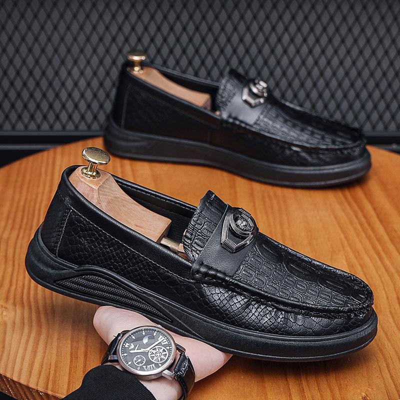 2024 spring new leather shoes men s summer breathable soft-soled Doudou shoes British heightening non-slip casual leather shoes men s shoes 39
2024 spring new leather shoes men s summer breathable soft-soled Doudou shoes British heightening non-slip casual leather shoes men s shoes 39