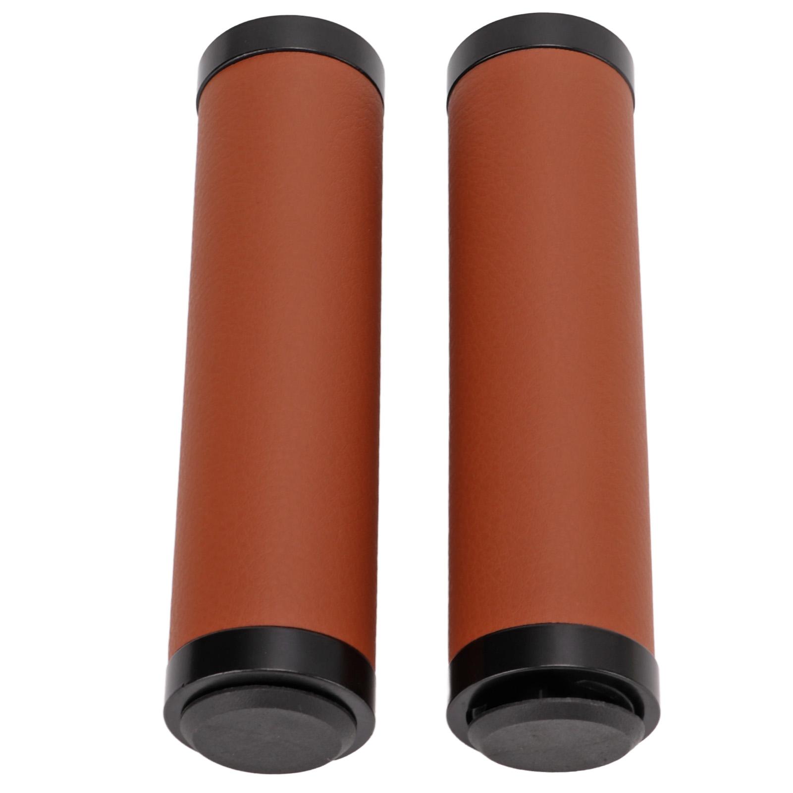 Велосипедные ручки противоударные предотвращающие скольжение мягкие из волокнистой кожи ручки руля с заглушками для горного велосипеда