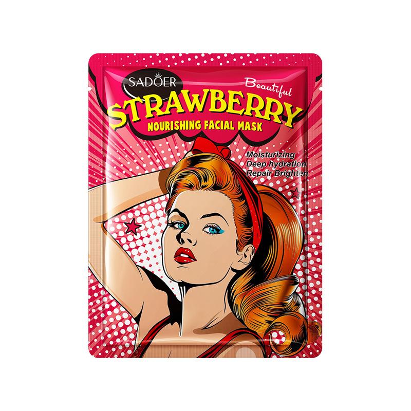 SADOER Авокадо Черника Гиалуроновая кислота, Экстракт розы Увлажняющая маска для лица Богини Strawberry-10pcs
SADOER Авокадо Черника Гиалуроновая кислота, Экстракт розы Увлажняющая маска для лица Богини Strawberry-10pcs